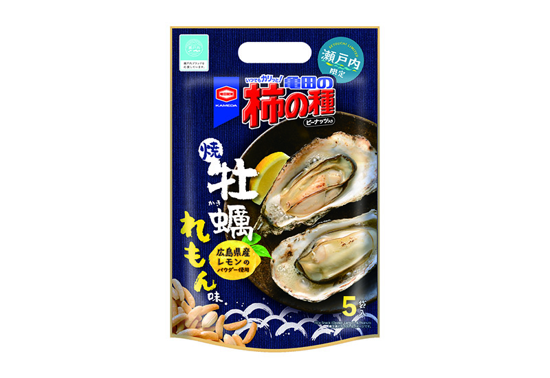 瀬戸内限定 120g 亀田の柿の種 牡蠣れもん味