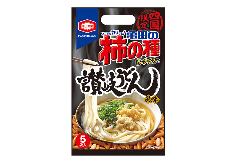 四国限定 亀田の柿の種 120g 讃岐うどん風味