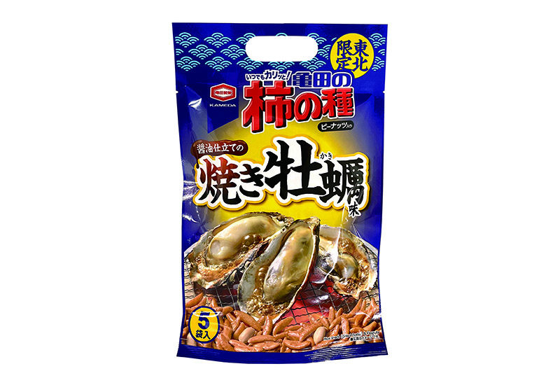 東北限定 110g 亀田の柿の種 焼き牡蠣味