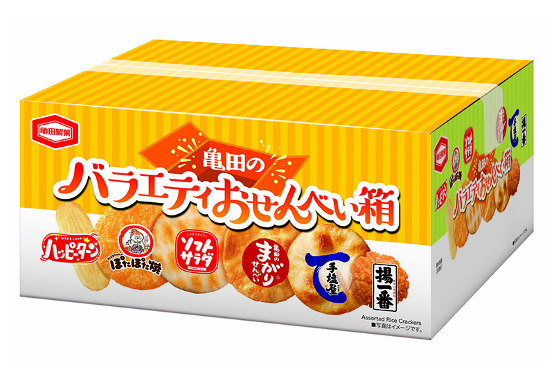 亀田のバラエティおせんべい箱