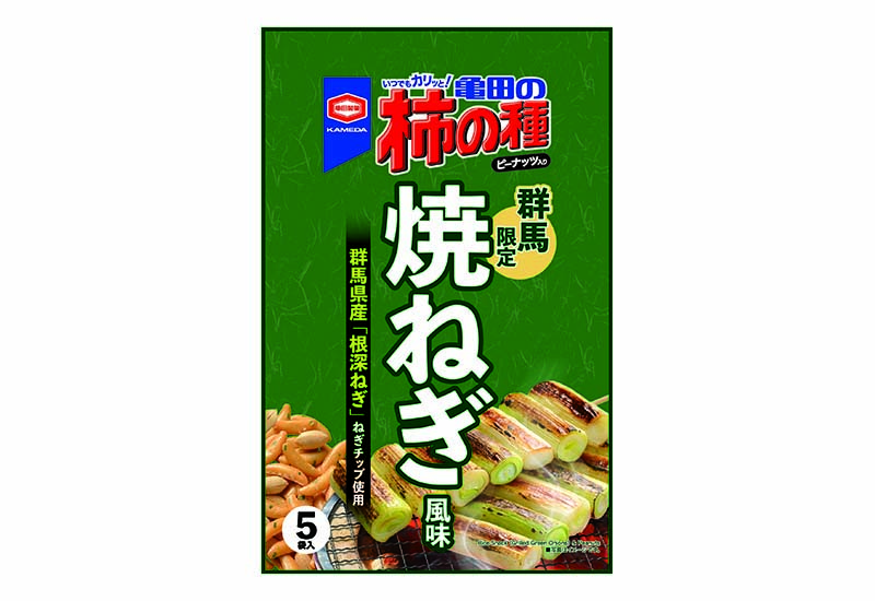 群馬限定 110g 亀田の柿の種 焼ねぎ風味