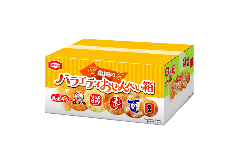 142g 亀田のバラエティおせんべい箱