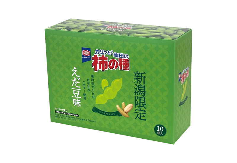 新潟限定 180g 亀田の柿の種 えだ豆味